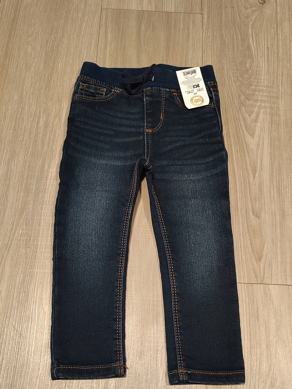 wonder nation Navy Stretch Pull-On Jeans for Kids